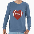 American Football Heart Gift Sweatshirt - Casual Everyday Wear Unisex - T-Shirt, Sweatshirt, Hoodie