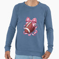 Coquette Bow Football Player American Sweatshirt - Trendy Graphic Unisex - T-Shirt, Sweatshirt, Hoodie