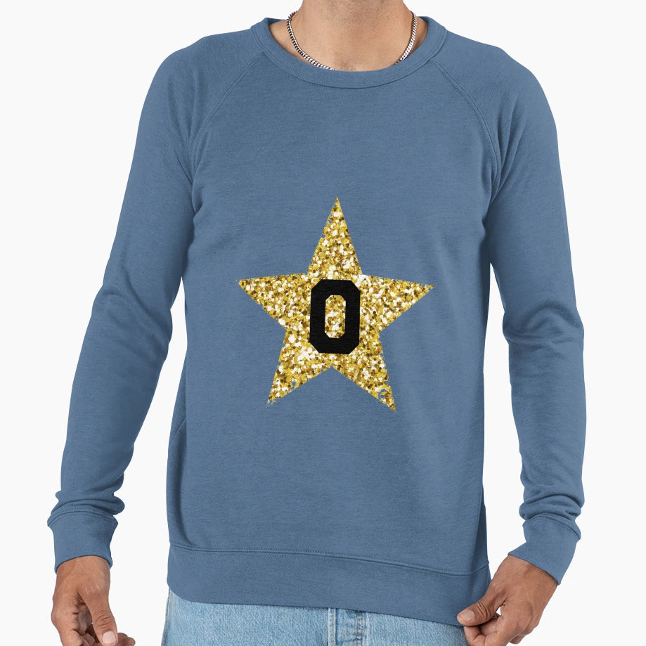 O Gold Star Sweatshirt - Streetwear Style for Adults - T-Shirt, Sweatshirt, Hoodie
