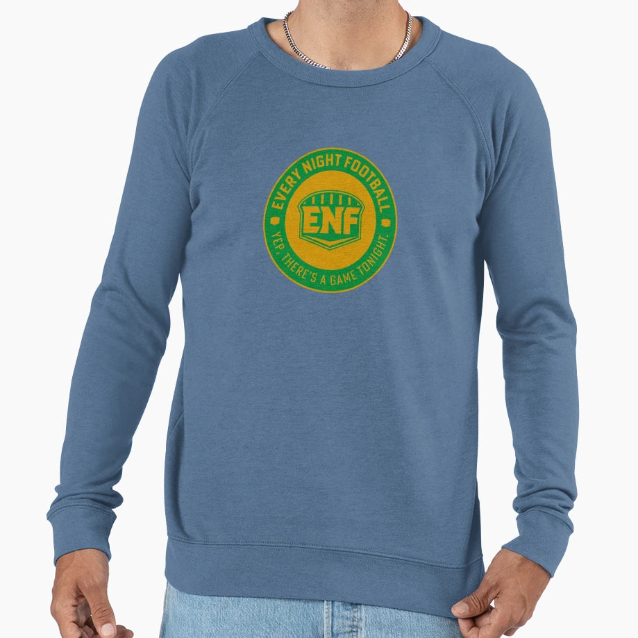 Every Night Football Circular Slogan Sweatshirt - Trendy Graphic Men Women - T-Shirt, Sweatshirt, Hoodie