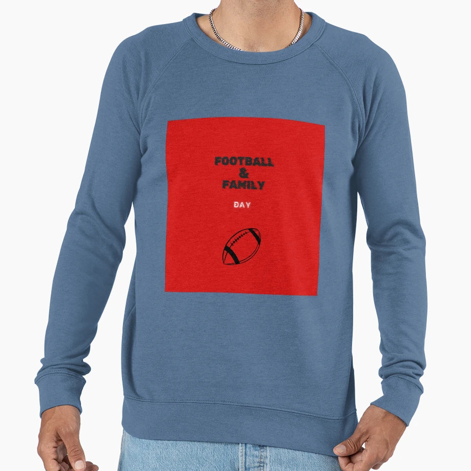 Football Family Red Sweatshirt - Trendy Graphic Men Women - T-Shirt, Sweatshirt, Hoodie