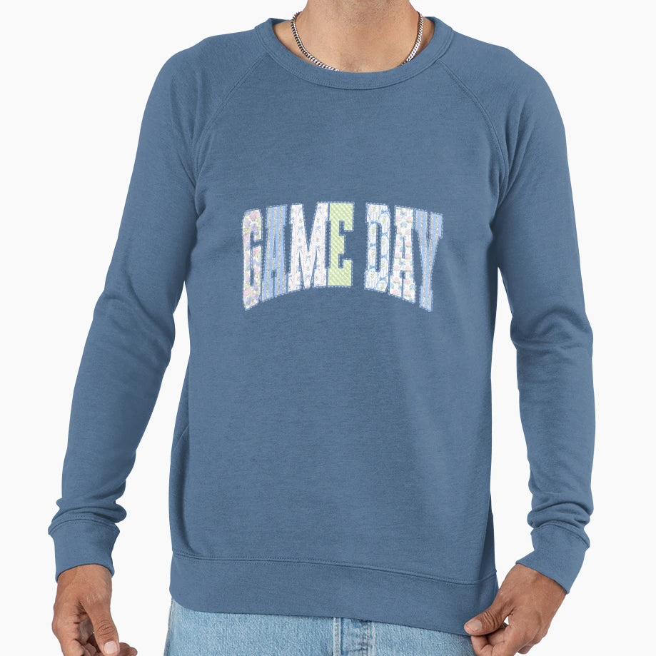 Baseball Game Day Coquette Floral Sweatshirt - Casual Everyday Wear Unisex - T-Shirt, Sweatshirt, Hoodie