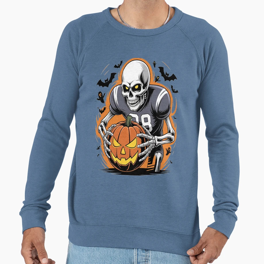 Skeleton Gridiron Own Night Sweatshirt - Aesthetic Graphic Men Women - T-Shirt, Sweatshirt, Hoodie