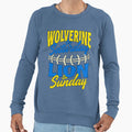 Wolverine Saturday Lion Sunday Michigan Sweatshirt - Unique Graphic Unisex - T-Shirt, Sweatshirt, Hoodie