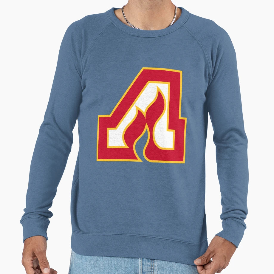 Atlanta Flames Logo Sweatshirt - Aesthetic Graphic for Adults - T-Shirt, Sweatshirt, Hoodie