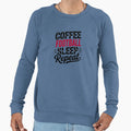 Coffee Football Sleep Repeat Funny Sweatshirt - Custom Art Print Unisex - T-Shirt, Sweatshirt, Hoodie