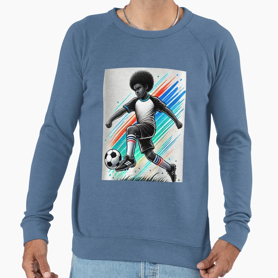 Playing Soccer Sweatshirt - Fun Novelty Design for Adults - T-Shirt, Sweatshirt, Hoodie