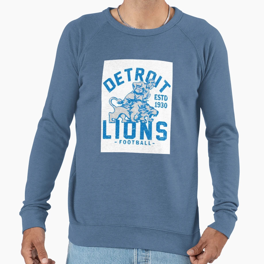 Detroit Lions Football Sweatshirt - Aesthetic Graphic Men Women - T-Shirt, Sweatshirt, Hoodie