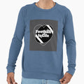 Football Is Life Heart Shaped Football T-Shirt - Minimalist Print Unisex - T-Shirt, Sweatshirt, Hoodie