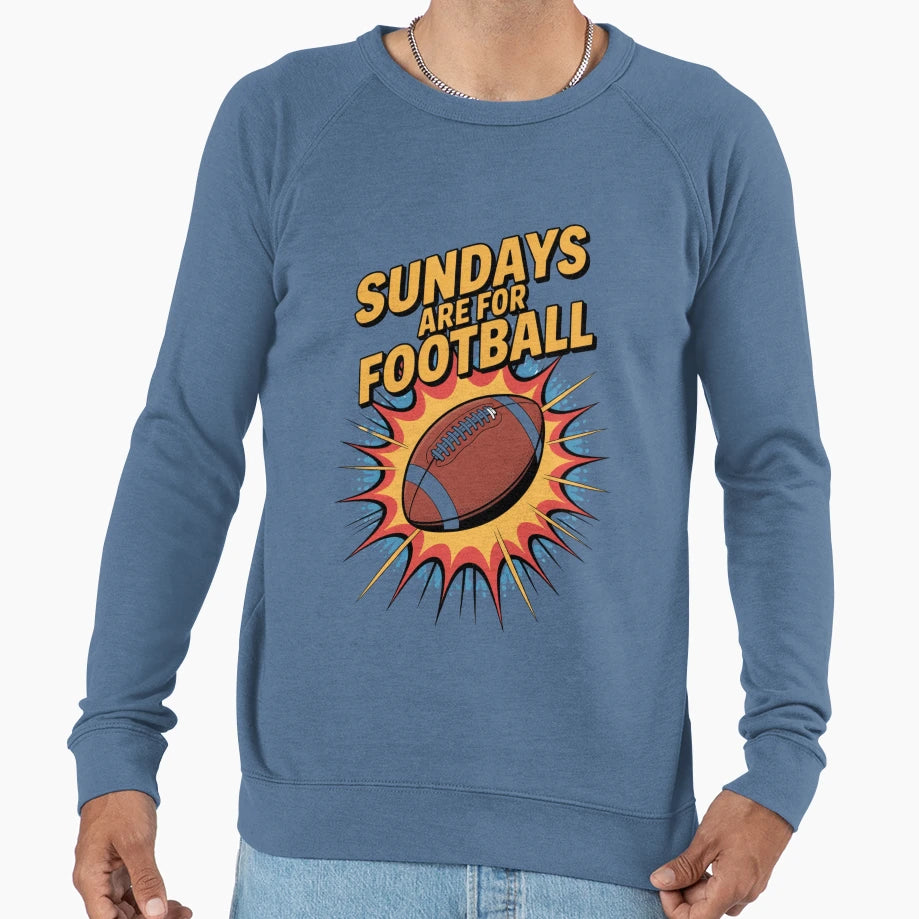 Sundays Are Football Sweatshirt - Minimalist Print Men Women - T-Shirt, Sweatshirt, Hoodie
