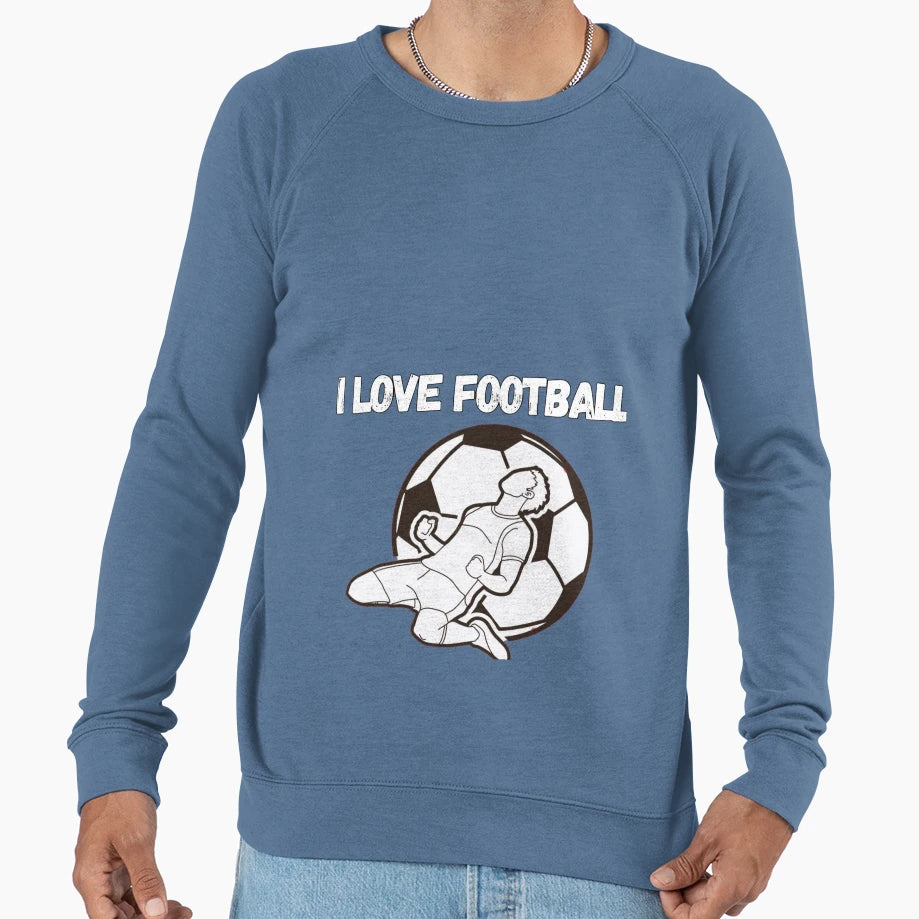 Love Football Sweatshirt - Fun Novelty Design Unisex - T-Shirt, Sweatshirt, Hoodie