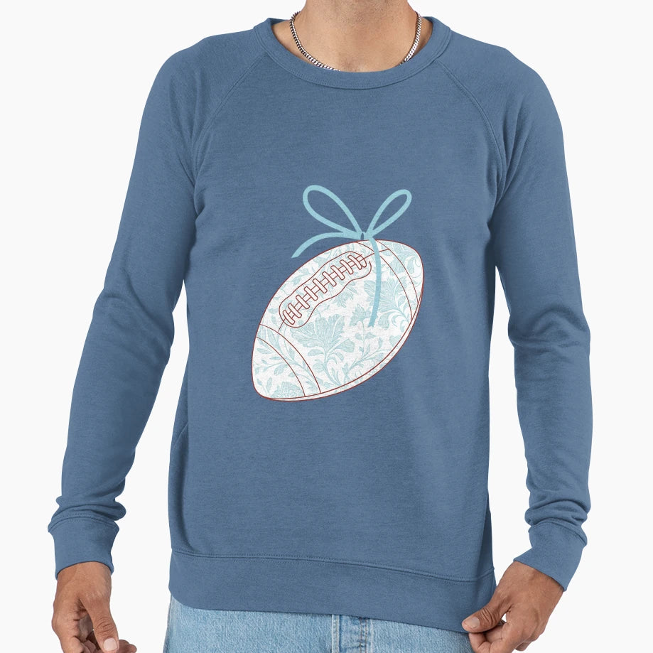Football Coquette Bow Game Day Sweatshirt - Fun Novelty Design for Adults - T-Shirt, Sweatshirt, Hoodie