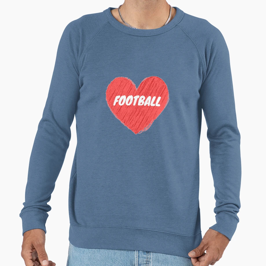 I Love Football Sweatshirt - Trendy Graphic Men Women - T-Shirt, Sweatshirt, Hoodie