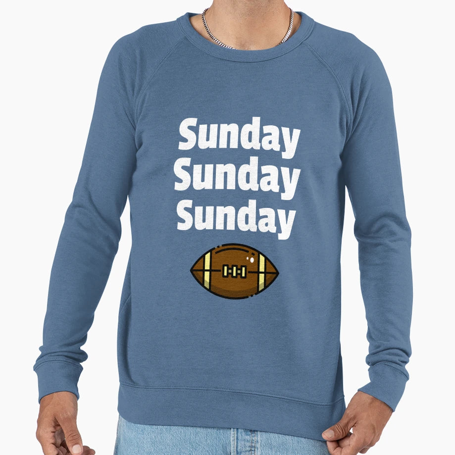 Sunday Sunday Sunday Sweatshirt - Minimalist Print Men Women - T-Shirt, Sweatshirt, Hoodie