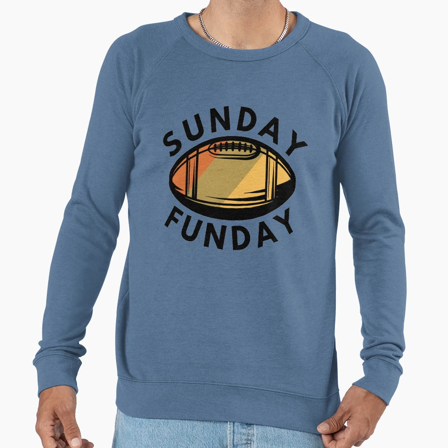Sunday Funday Football Sweatshirt - Aesthetic Graphic for Adults - T-Shirt, Sweatshirt, Hoodie