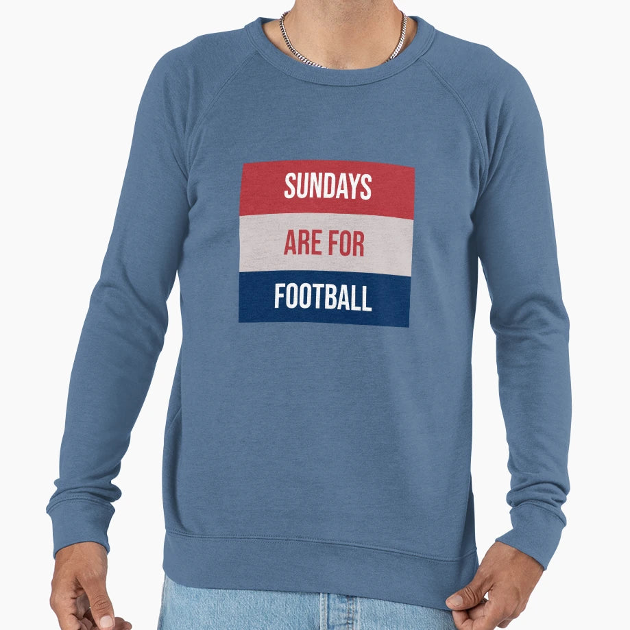 Sundays Are Football Sweatshirt - Minimalist Print Men Women - T-Shirt, Sweatshirt, Hoodie