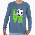 Love Soccer Football T-Shirt - Graphic Print Unisex - T-Shirt, Sweatshirt, Hoodie