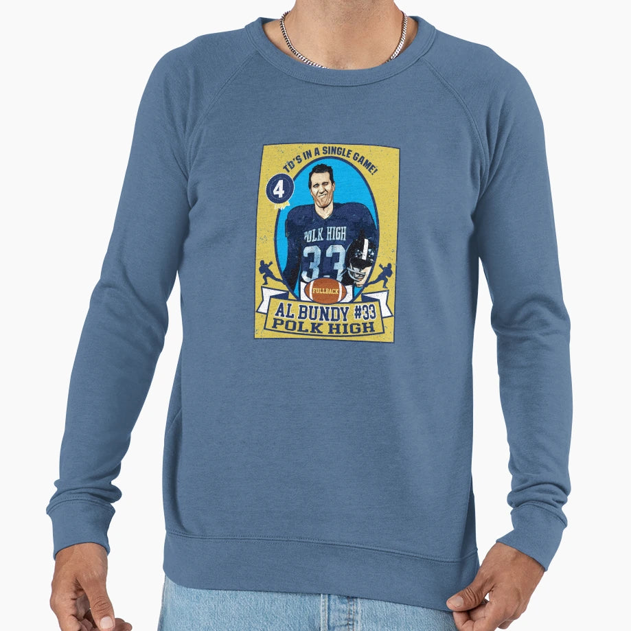 Al Bundy Football Trading Card Sweatshirt - Unique Graphic for Adults - T-Shirt, Sweatshirt, Hoodie
