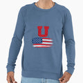 Bold U Patriot Minimalist American Flag T-Shirt - Graphic Print for Adults - T-Shirt, Sweatshirt, Hoodie