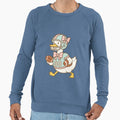 Funny Cartoon Duck American Football Sweatshirt - Graphic Print Unisex - T-Shirt, Sweatshirt, Hoodie