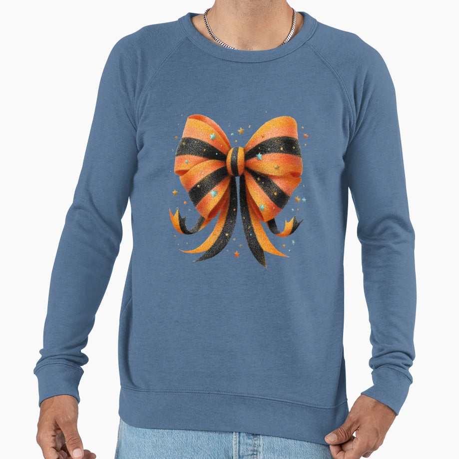 Halloween Bow Sweatshirt - Graphic Print Men Women - T-Shirt, Sweatshirt, Hoodie