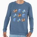 Blue Football And Cheerleading Sweatshirt - Streetwear Style for Adults - T-Shirt, Sweatshirt, Hoodie