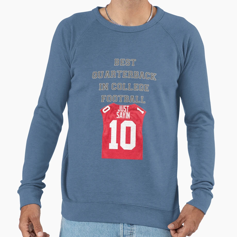 Best Quarterback College Football Sweatshirt - Aesthetic Graphic Unisex - T-Shirt, Sweatshirt, Hoodie
