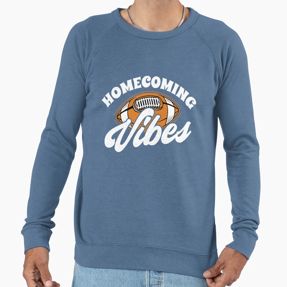 Homecoming Vibes American Football Sweatshirt - Minimalist Print Men Women - T-Shirt, Sweatshirt, Hoodie
