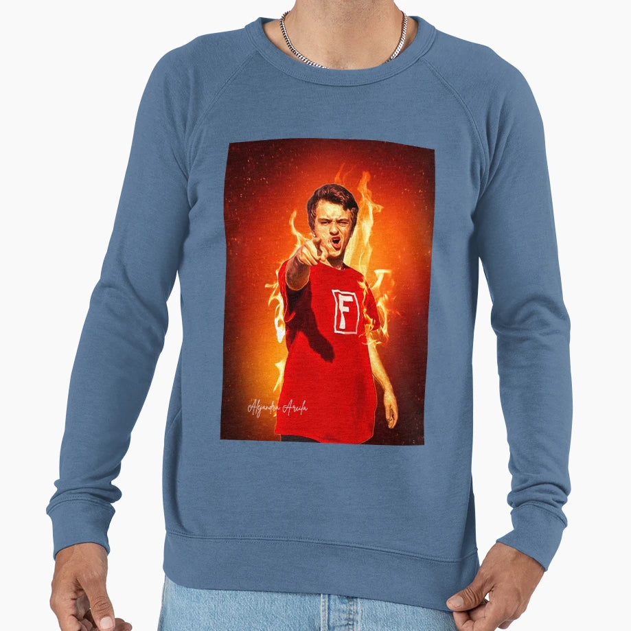Funky J Fryer Fire Sweatshirt - Unique Graphic for Adults - T-Shirt, Sweatshirt, Hoodie