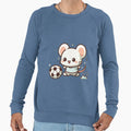 Mouse Playing Soccer Sweatshirt - Trendy Graphic Unisex - T-Shirt, Sweatshirt, Hoodie