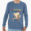 Sundays We Watch Football Daddy Sweatshirt - Graphic Print Men Women - T-Shirt, Sweatshirt, Hoodie