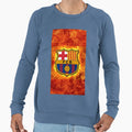 Barcelona Fire Sweatshirt - Graphic Print for Adults - T-Shirt, Sweatshirt, Hoodie