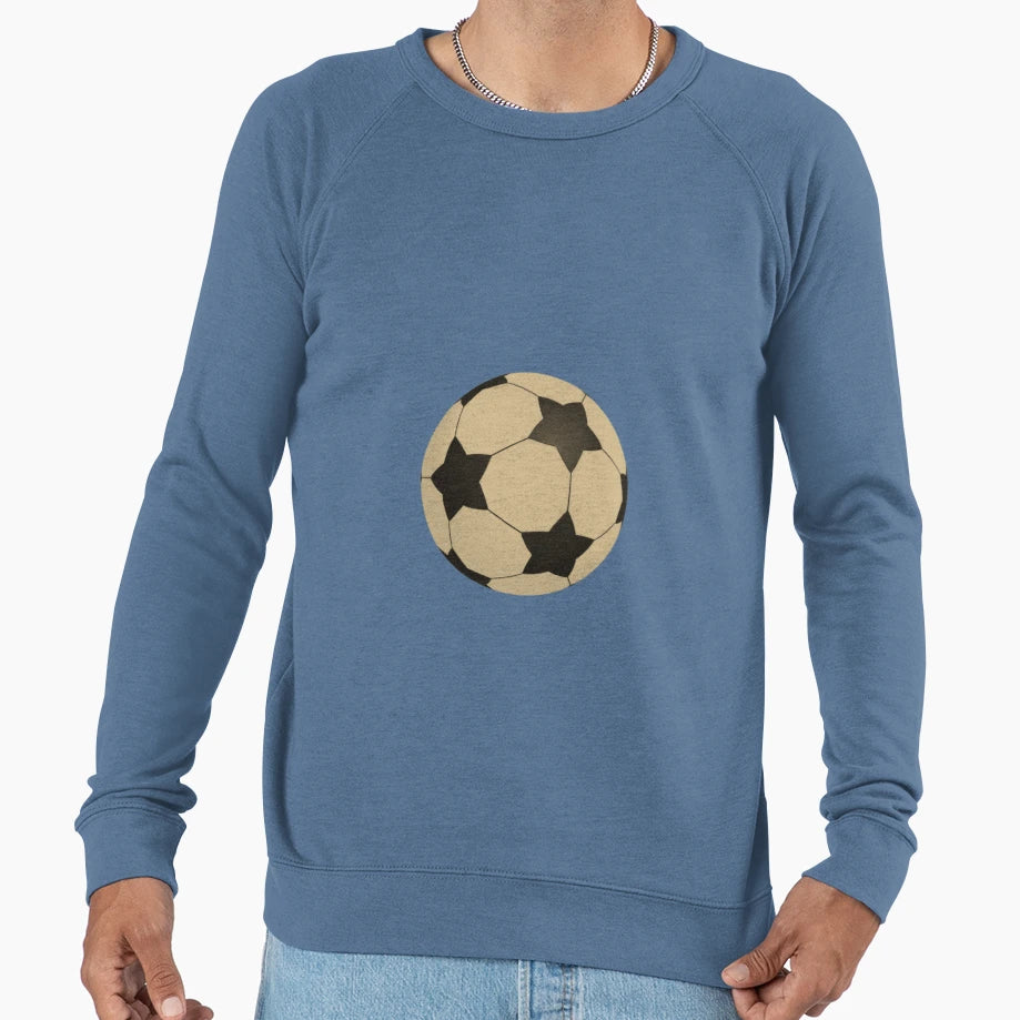 Soccer Ball Sweatshirt - Minimalist Print Men Women - T-Shirt, Sweatshirt, Hoodie