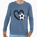 Heart Football Sport Sweatshirt - Fun Novelty Design Men Women - T-Shirt, Sweatshirt, Hoodie