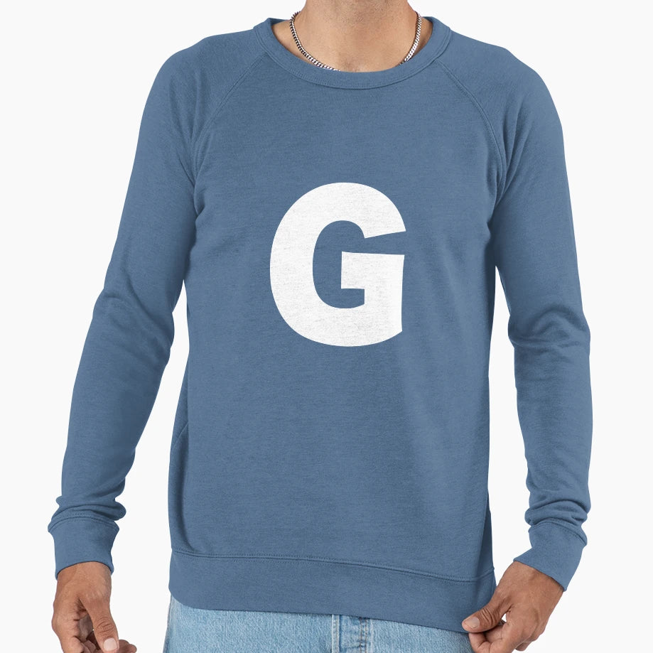 Letter G Mr Motto Alphabet Sweatshirt - Trendy Graphic Men Women - T-Shirt, Sweatshirt, Hoodie