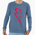 Lightning Strike Fucsia Geometric Sweatshirt - Aesthetic Graphic Unisex - T-Shirt, Sweatshirt, Hoodie