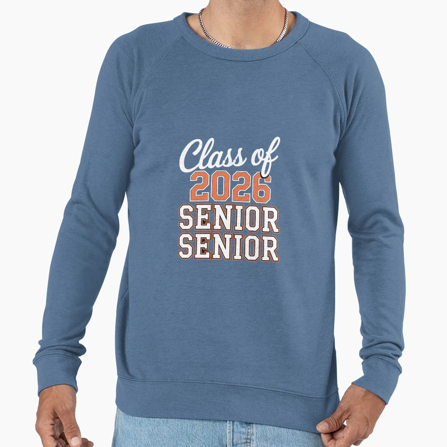 Proud Senior 2026 Graduation Sweatshirt - Casual Everyday Wear Men Women - T-Shirt, Sweatshirt, Hoodie