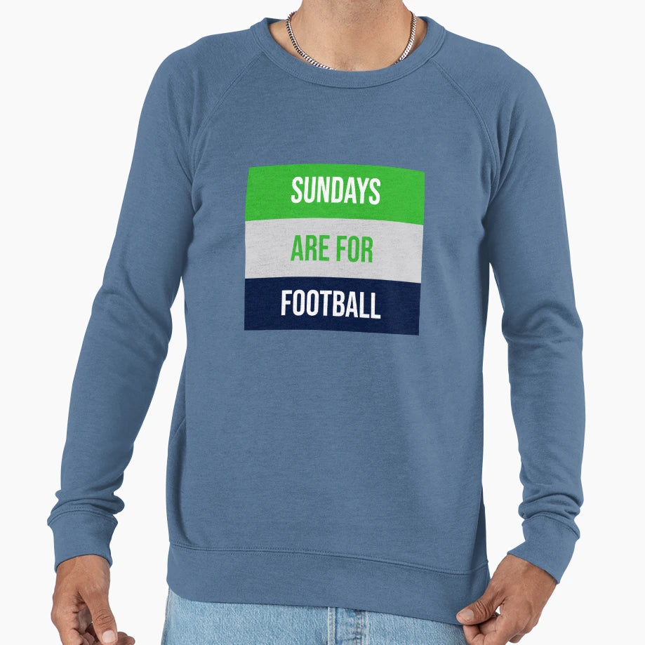 Sundays Are Football Sweatshirt - Custom Art Print for Adults - T-Shirt, Sweatshirt, Hoodie