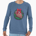 Football Wreath Sweatshirt - Novelty Apparel Unisex - T-Shirt, Sweatshirt, Hoodie