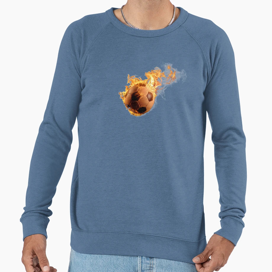 Burning Soccer Ball Iii Sweatshirt - Streetwear Style for Adults - T-Shirt, Sweatshirt, Hoodie
