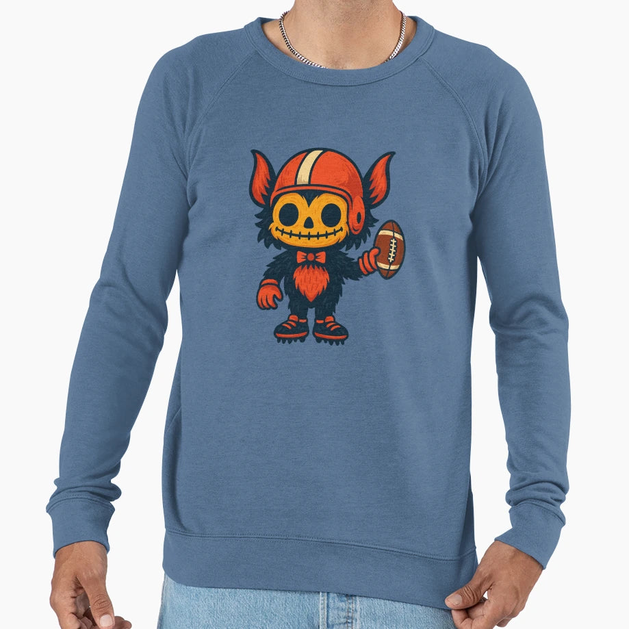 Creepy Football Monster Gothic Sweatshirt - Aesthetic Graphic for Adults - T-Shirt, Sweatshirt, Hoodie