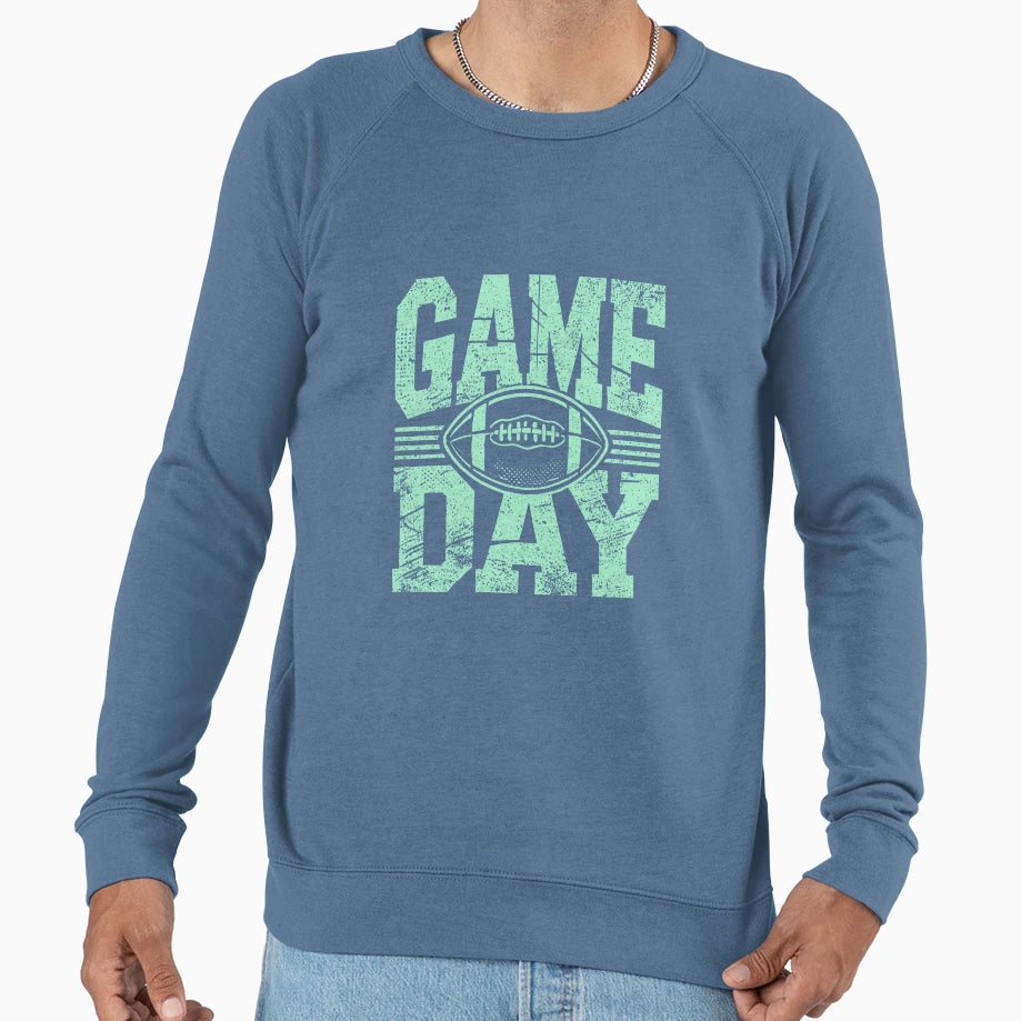 Game Day Football Grunge Sweatshirt - Streetwear Style Unisex - T-Shirt, Sweatshirt, Hoodie