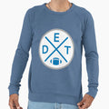 Detroit Football Emblem Circle Sweatshirt - Minimalist Print Unisex - T-Shirt, Sweatshirt, Hoodie
