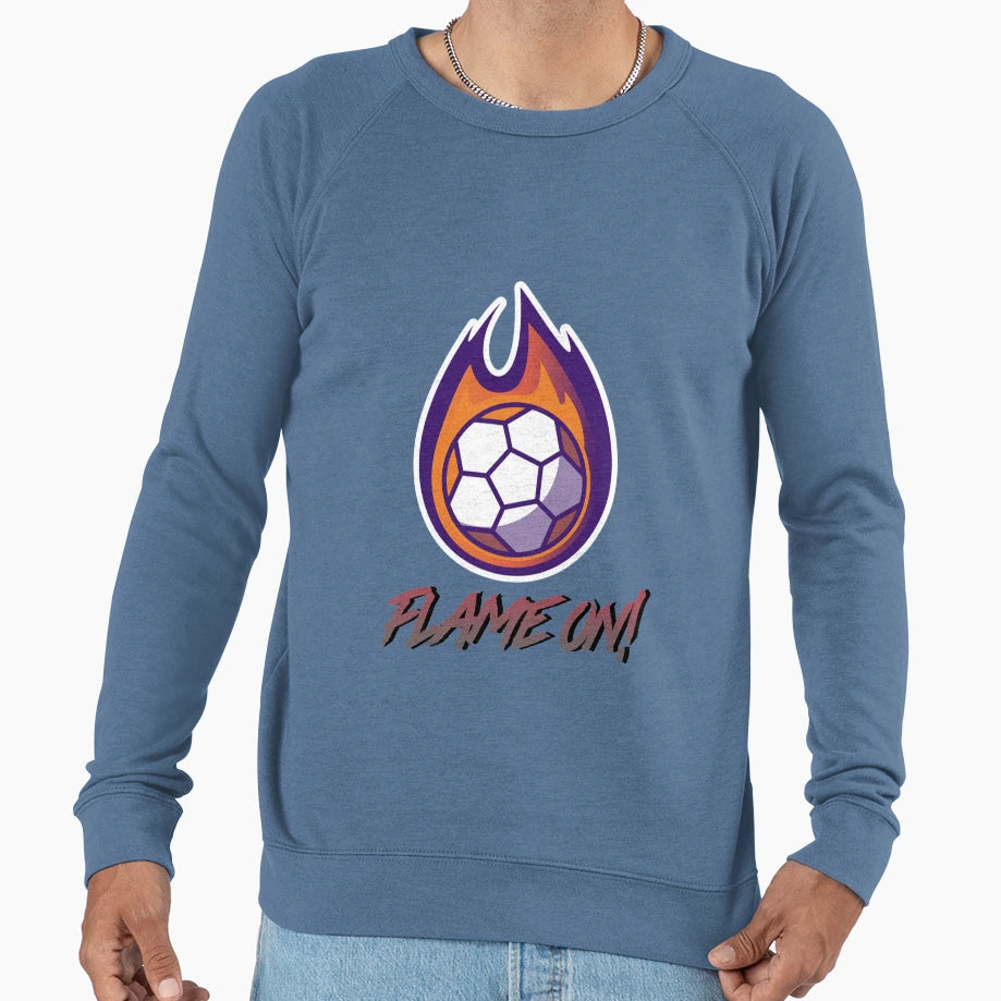 Flame Hand Ball Sweatshirt - Unique Graphic Unisex - T-Shirt, Sweatshirt, Hoodie