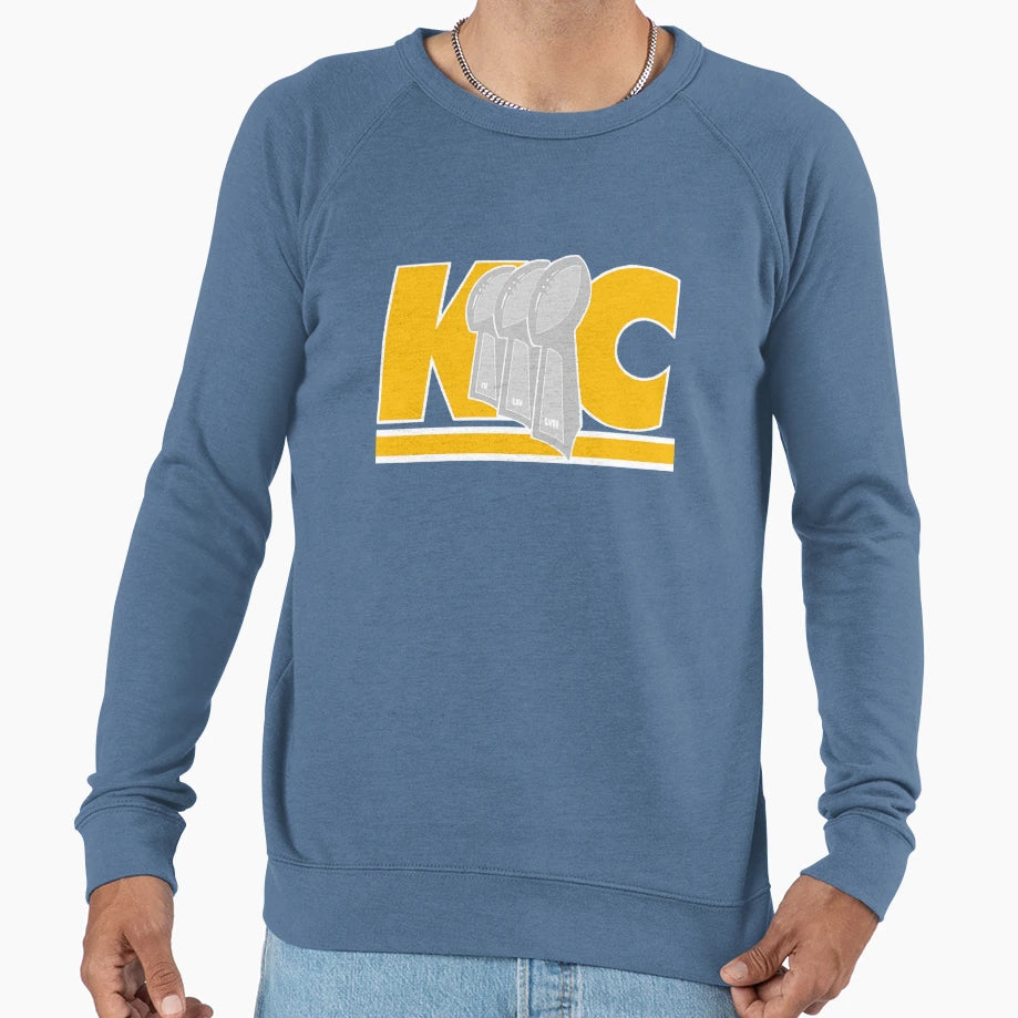 Kansas City 3 Time Champions Sweatshirt - Minimalist Print Men Women - T-Shirt, Sweatshirt, Hoodie