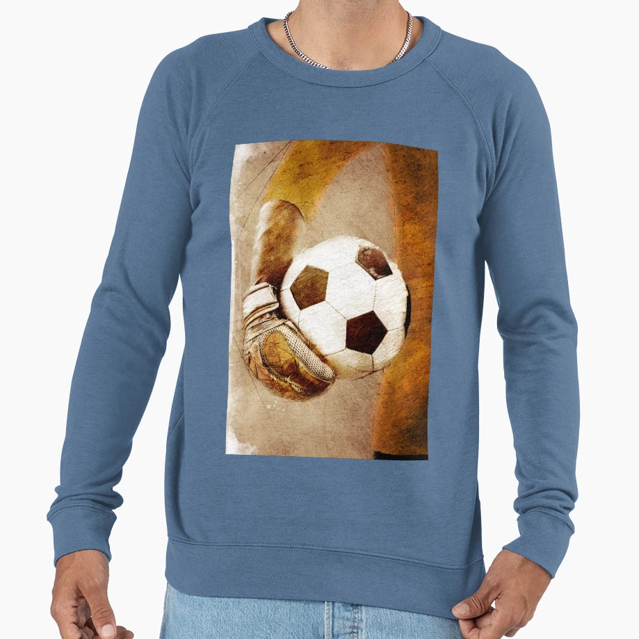 Goalkeeper Football Player Sport Sweatshirt - Custom Art Print Men Women - T-Shirt, Sweatshirt, Hoodie