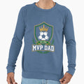 Mvp Dad Soccer Crest Crown Sweatshirt - Aesthetic Graphic Men Women - T-Shirt, Sweatshirt, Hoodie