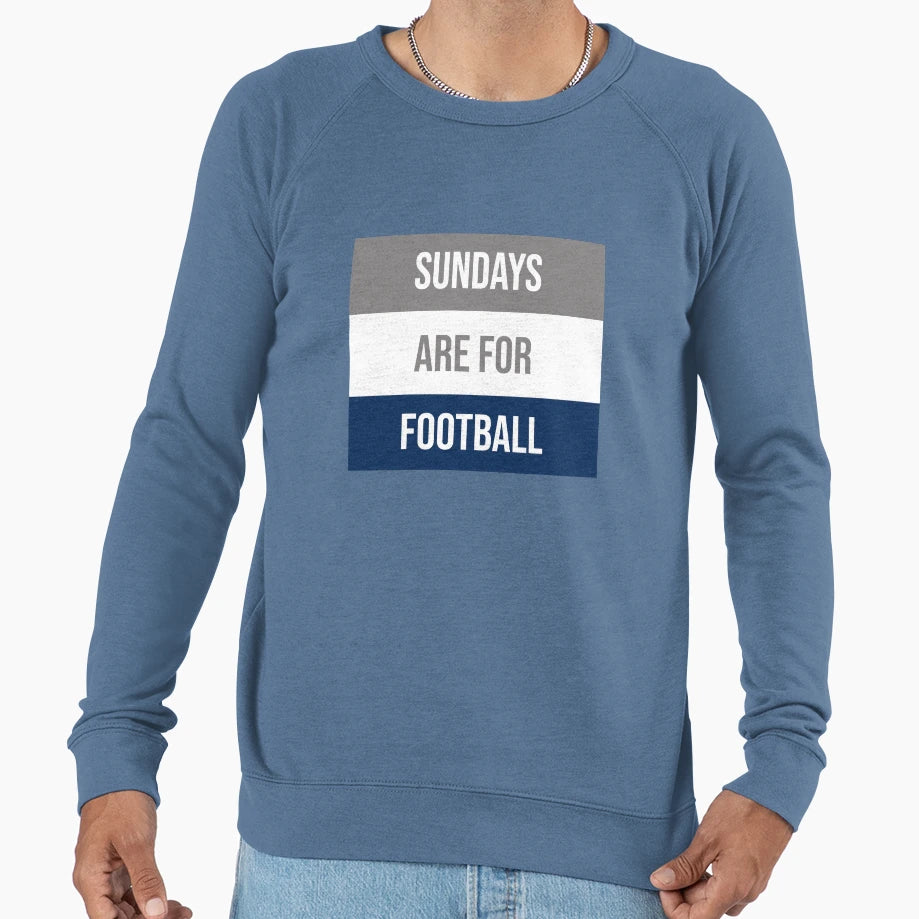Sundays Are Football Sweatshirt - Minimalist Print Men Women - T-Shirt, Sweatshirt, Hoodie