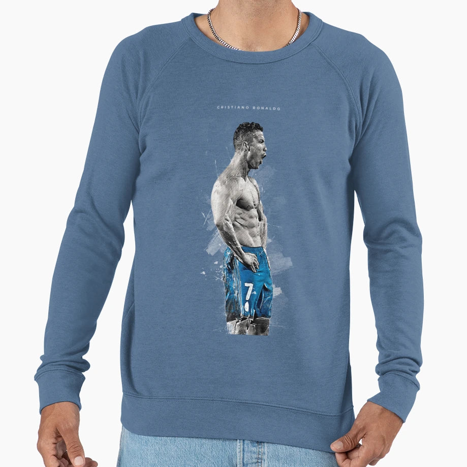 Abstract Football Player Sweatshirt - Casual Everyday Wear Men Women - T-Shirt, Sweatshirt, Hoodie