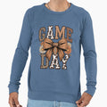 Game Day Leopard Football Bow T-Shirt - Casual Everyday Wear Men Women - T-Shirt, Sweatshirt, Hoodie